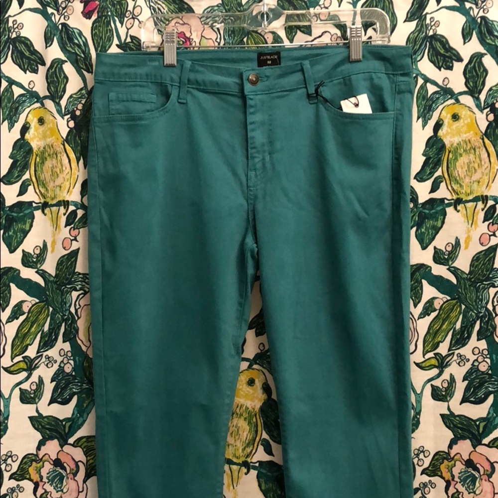 Just Black Teal Women Jeans